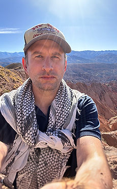 man in mountain