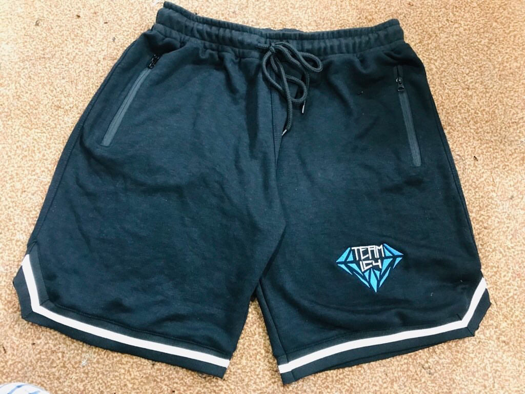 MENS BLACK TEAMICY SHORTS