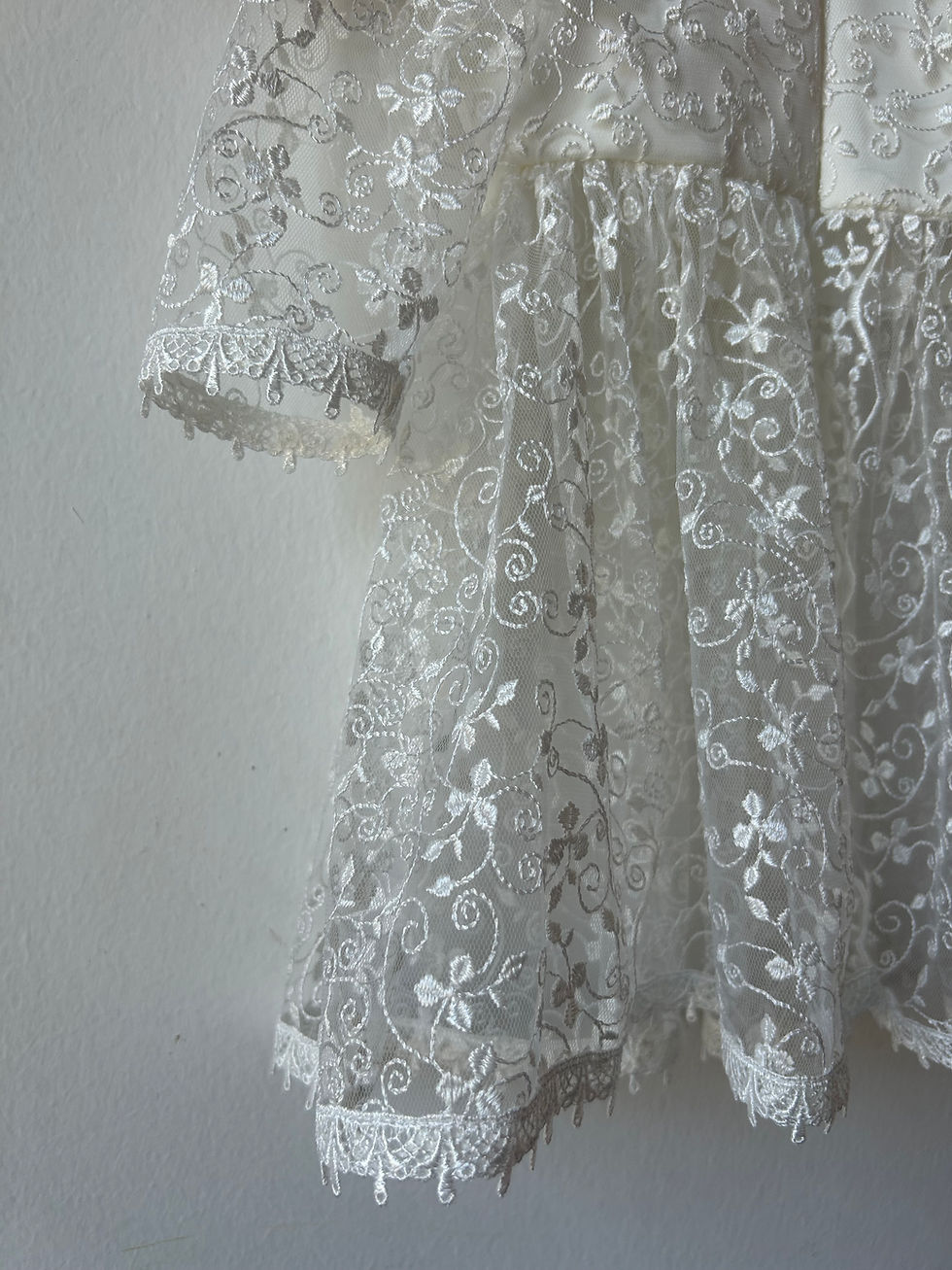 Thumbnail: Ivory Dress, Lace Coat and Headband