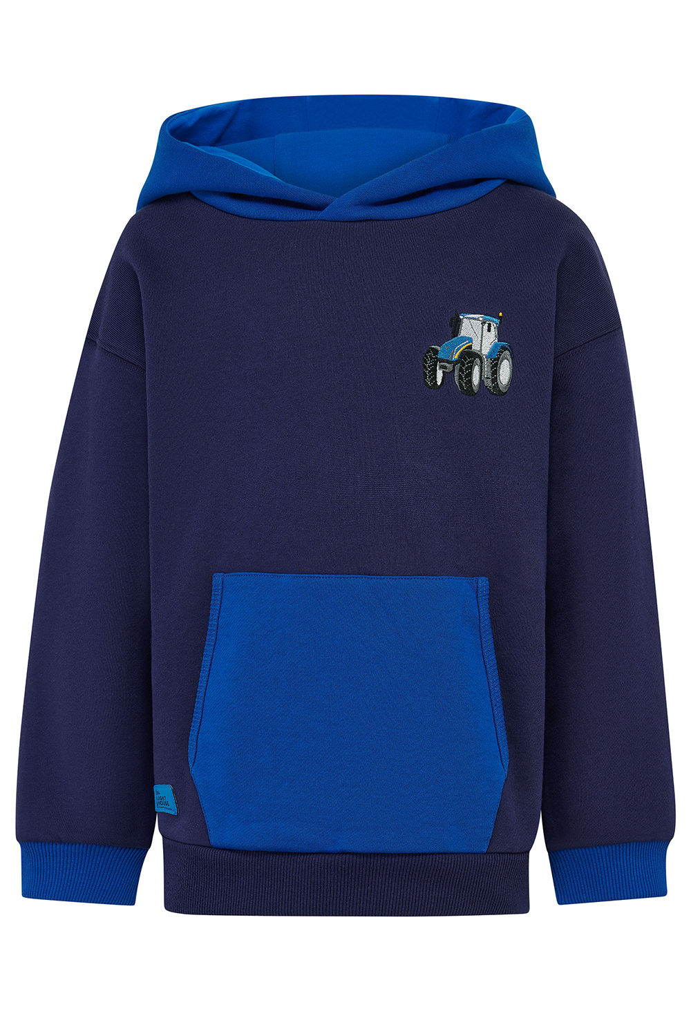 Lighthouse Blue Tractor Hoodie
