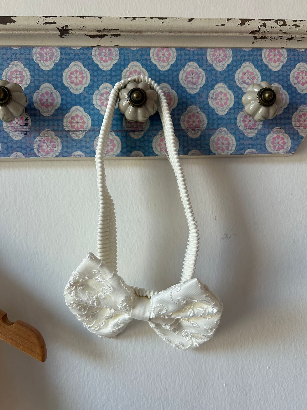 Thumbnail: Ivory Dress, Lace Coat and Headband