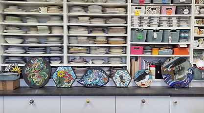 MoonChild Mosaics studio storage