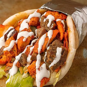 chicken gyro on pita