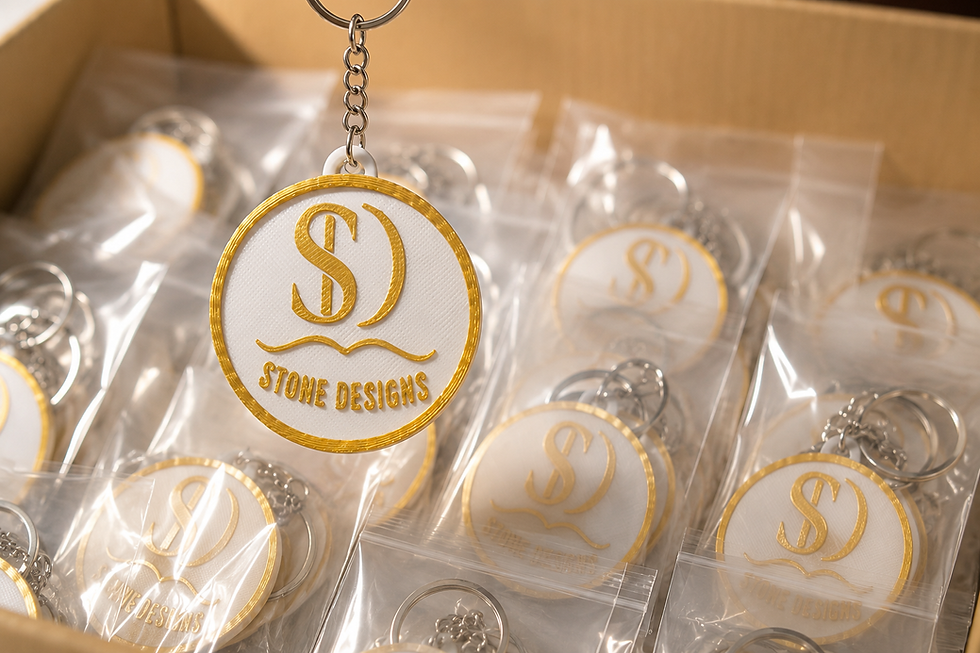 Bulk logo keychain