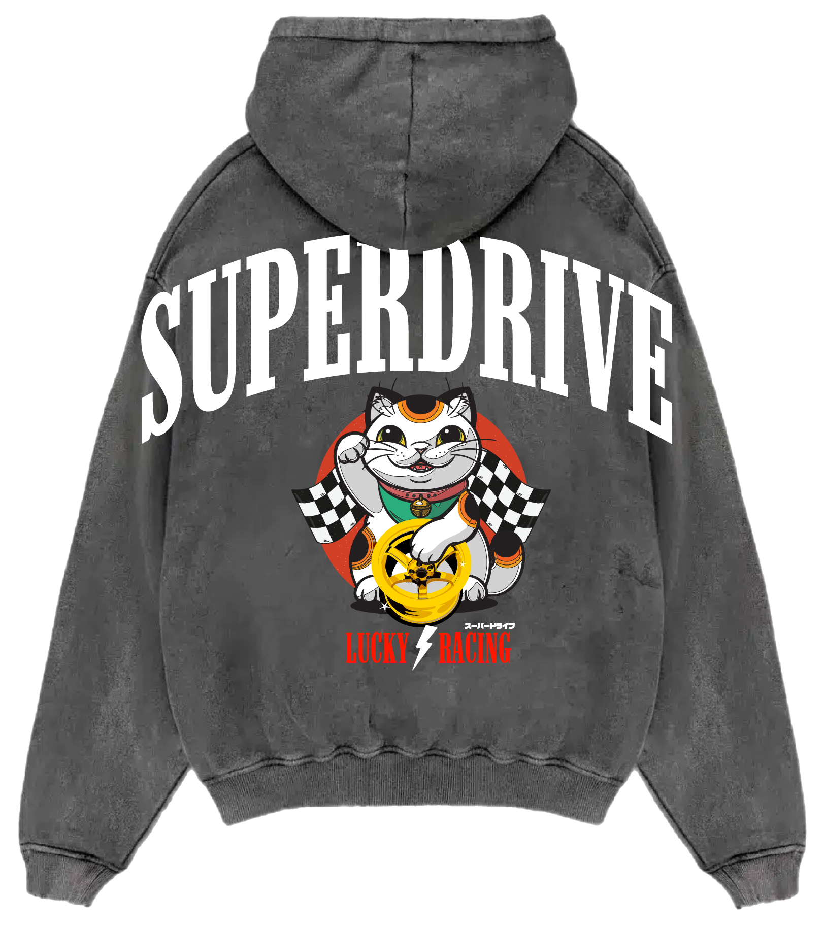 Super money Cat Vintage Hoodie