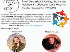 Panel Discussion: Diversity, Equity, and Inclusion in Subduction Zone Research