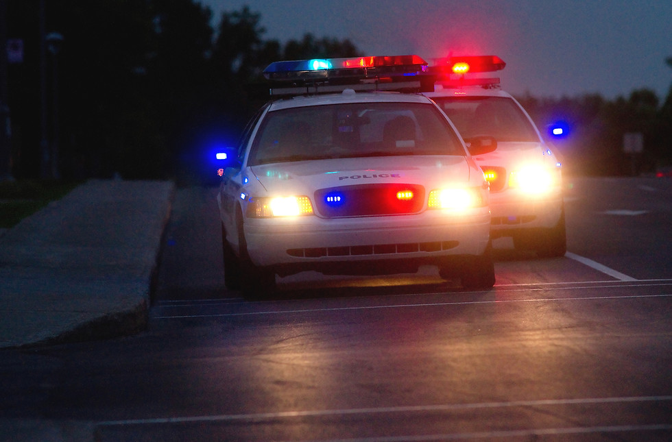 Los coches de policía