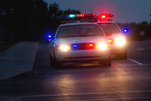 Los coches de policía