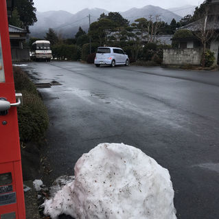 雪が、解けました