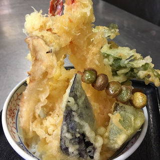 天丼にのっているのは「ぎんなん」