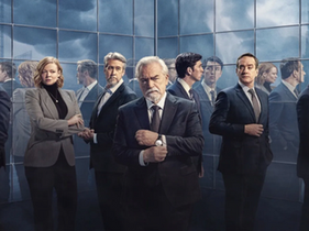 Image of the cast of the television show Succession