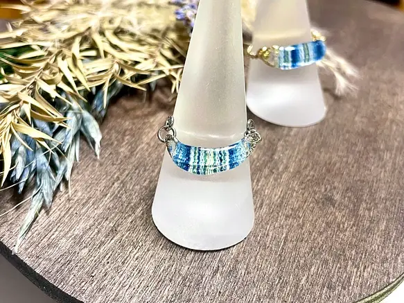 サムネイル： 小倉織■ころんとリング■つゆくさ