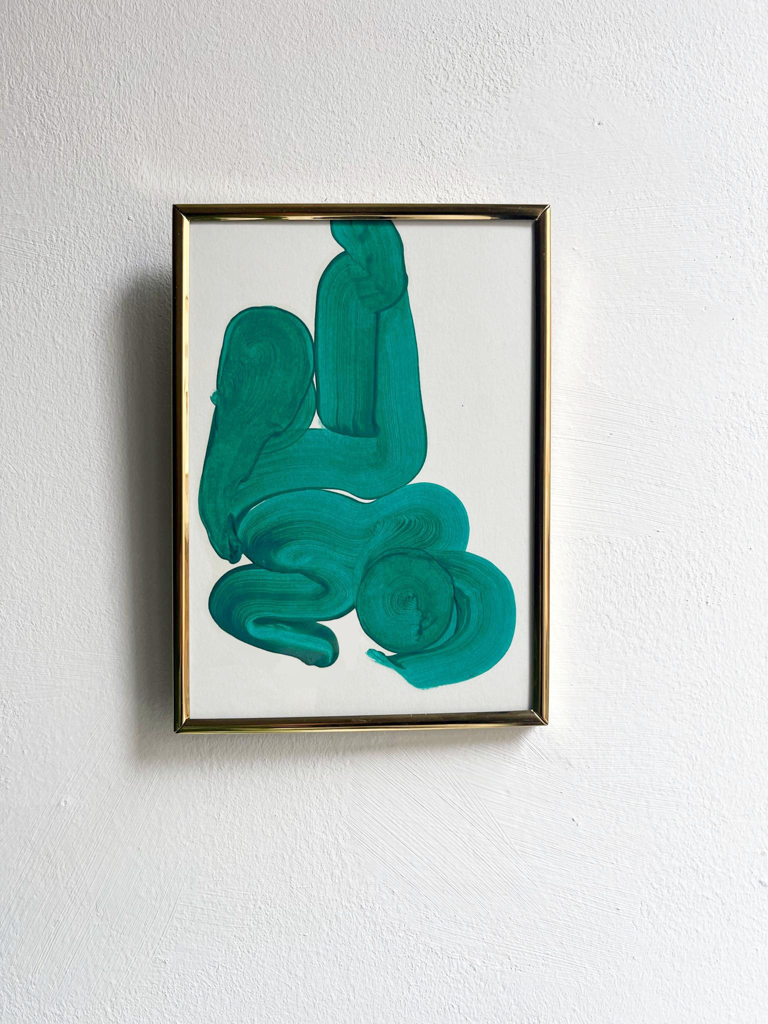 Lying | Minimal Oil Painting