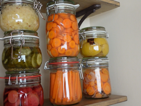 Gefermenteerde worteltjes met gember