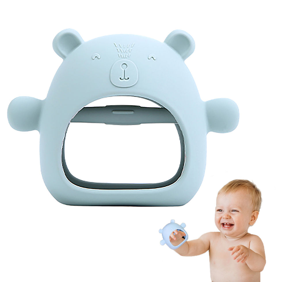 Thumbnail: Kids & Kaboodles 2 pieces Baby Bear NO- Drop Teether Silicone Set