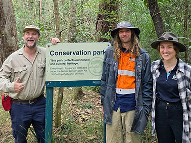 Paul and ECOllaboration team at Sheep Station Creek Conservation Park\
