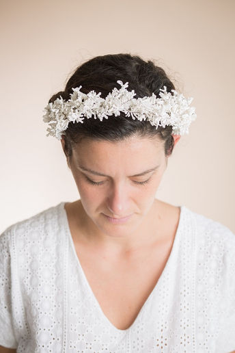 Cerchietto da sposa in carta