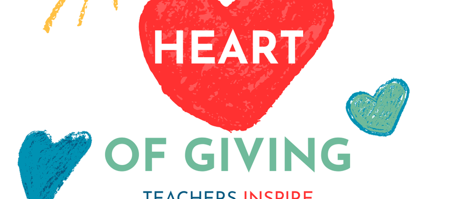 Colorful text image with star and hearts says, "The Heart of Giving. Teachers Inspire through Classroom Grants." North Kitsap Schools Foundation logo.