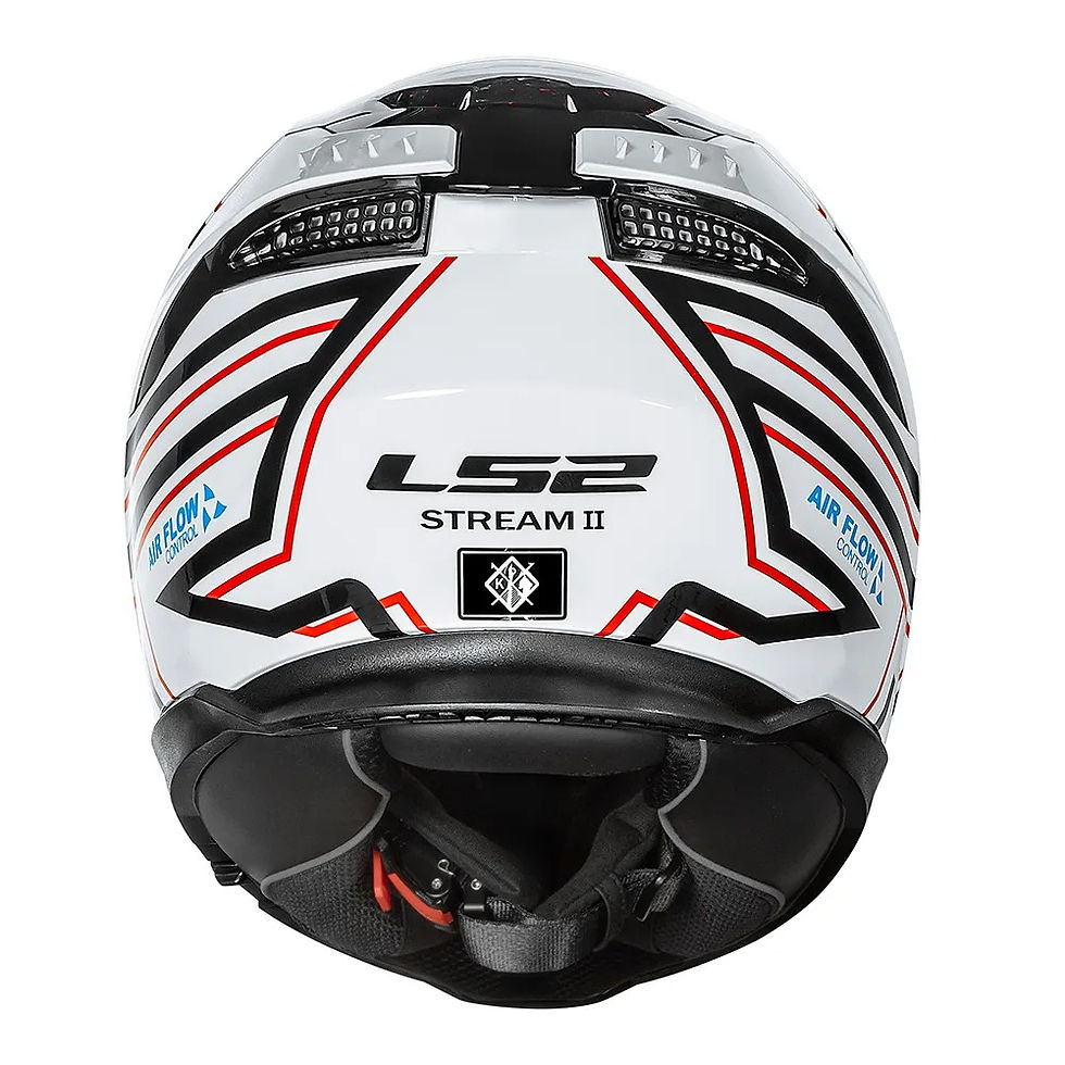 Miniatura: CAPACETE LS2 STREAM II MAZE BRANCO