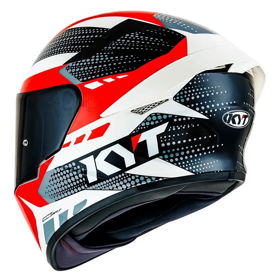 Miniatura: CAPACETE KYT TT COURSE GEAR BLACK RED