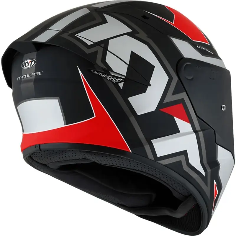 Miniatura: CAPACETE KYT TT-COURSE ELECTRON GREY/RED