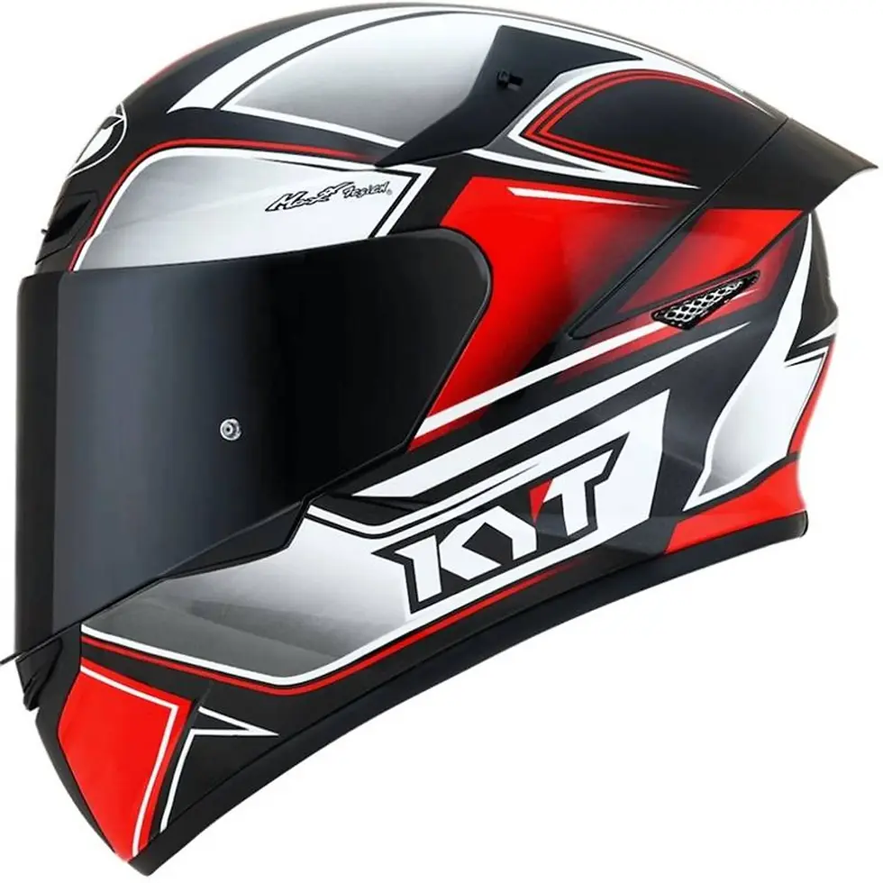 Miniatura: CAPACETE KYT TT COURSE TOURIST RED FLUO