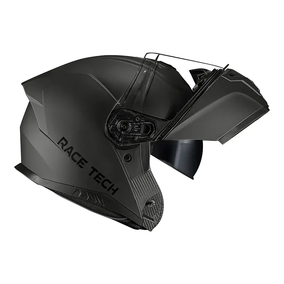 Miniatura: CAPACETE RACE TECH SIGNAL MONOCOLOR TITANIUM FOSCO