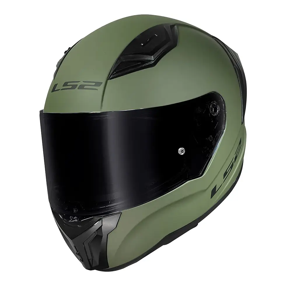 Miniatura: CAPACETE LS2 VIGO MONOCOLOR VERDE MILITAR FOSCO