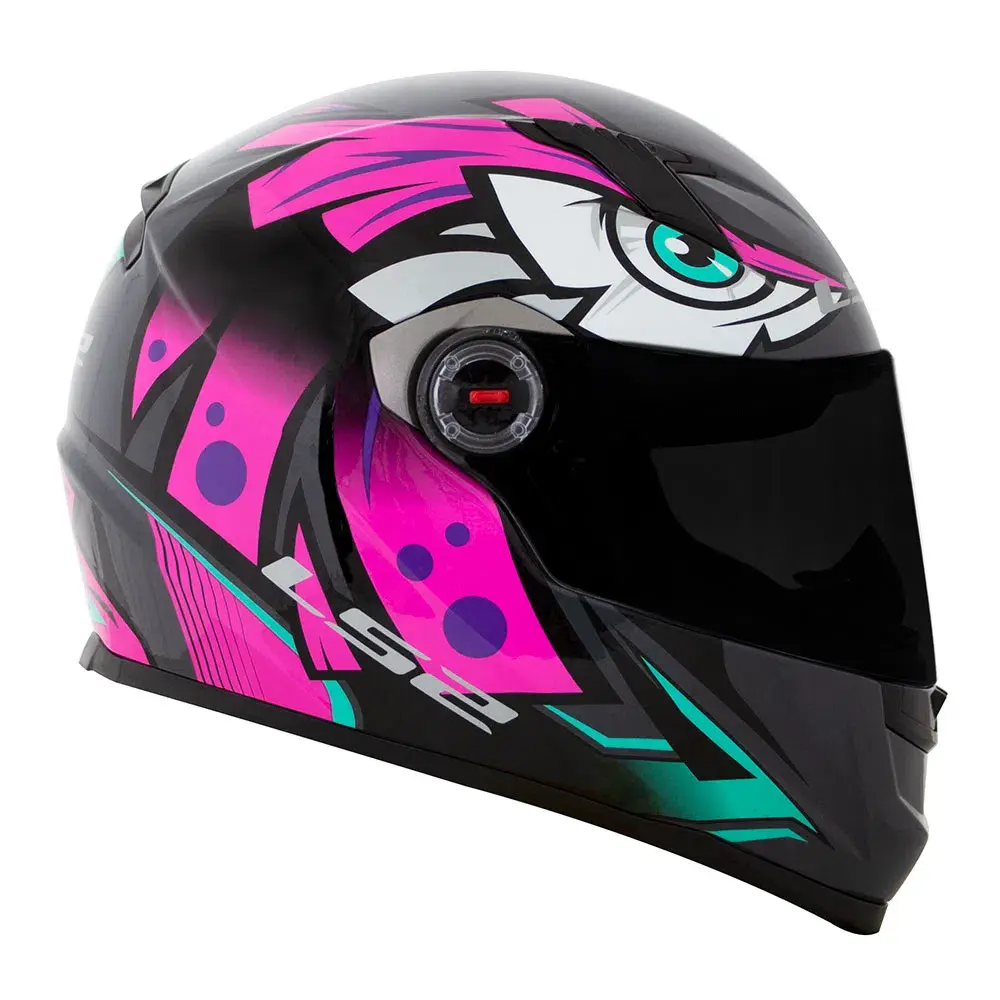 CAPACETE LS2 FF358 CLASSIC TRIBAL ROSA
