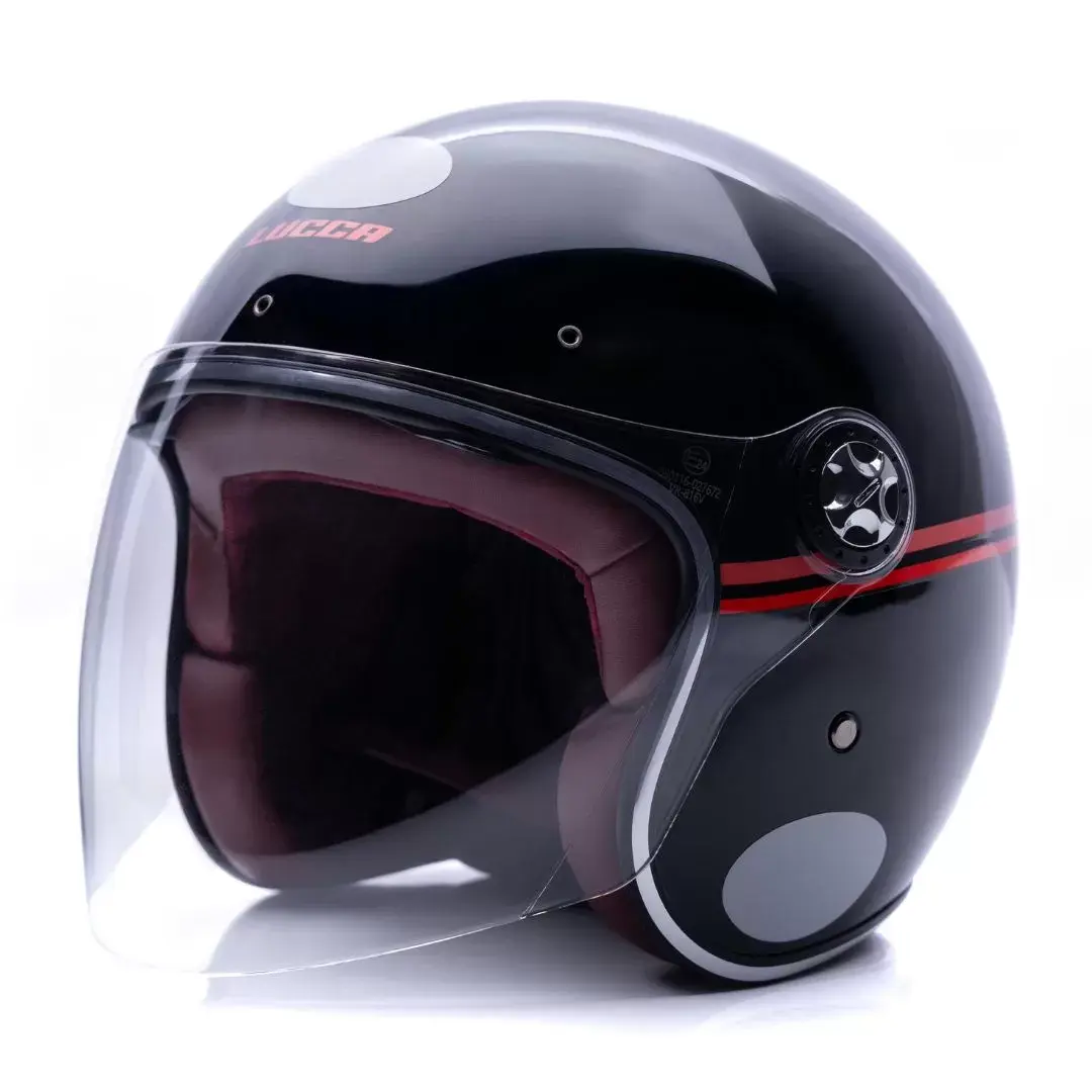 CAPACETE LUCCA GALAXY RED LINES