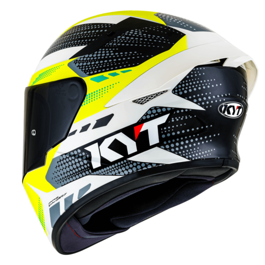Miniatura: CAPACETE KYT TT COURSE GEAR BLACK YELLOW