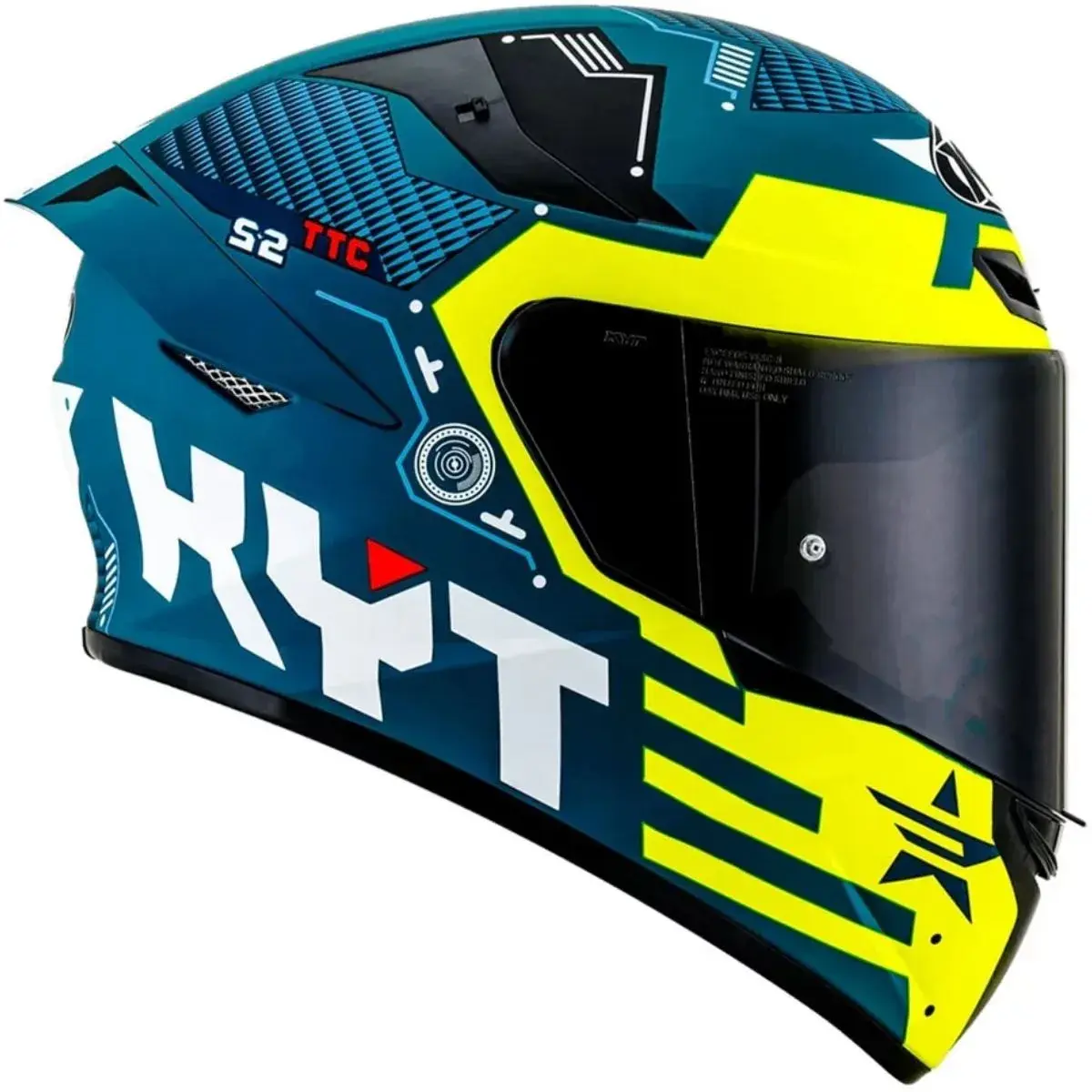 CAPACETE KYT TT COURSE FUSELAGE YELLOW