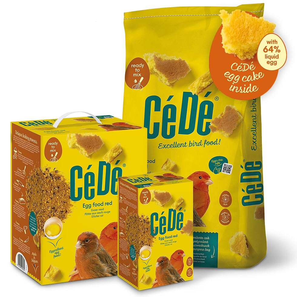 Miniatura: Envase Pasta de Cria al Huevo CeDe para Canarios de Factor Rojo