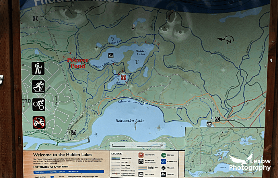 Peewee Pond Map Hidden Yukon National Park