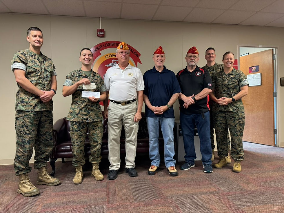 MCLEAGUES 750 & 1242 DONATE $3000 TO 2025 CHARLOTTE MARINE CORPS BALL