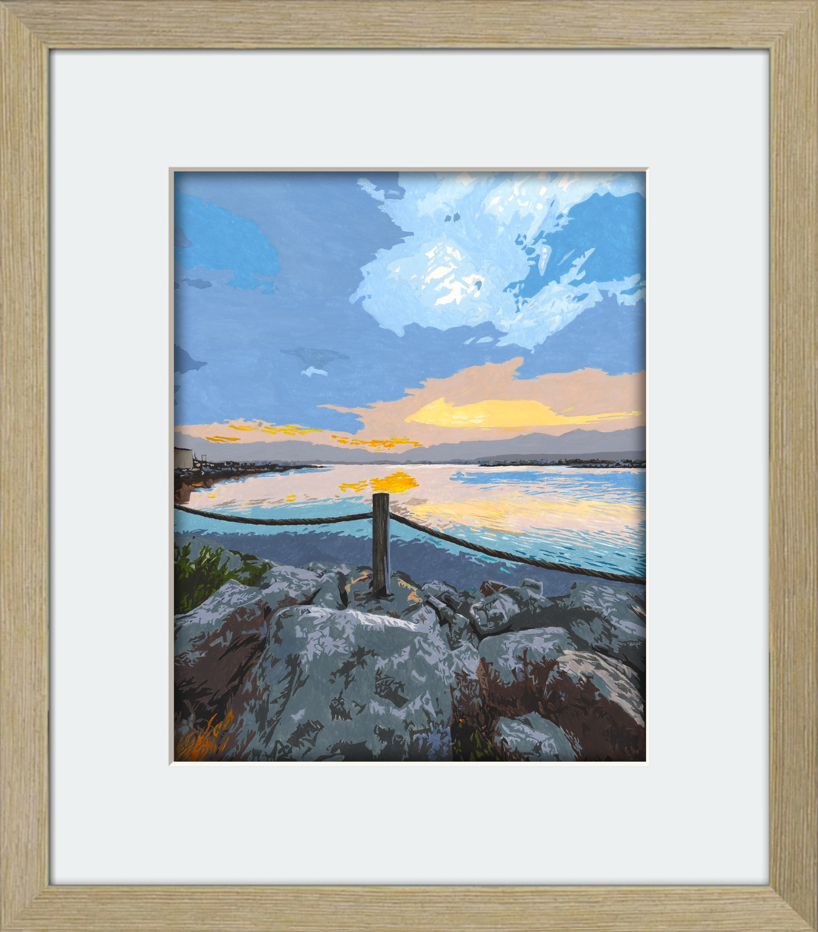 Thumbnail: Gruissan IV: Last Light at the Jetty (Original Artwork)