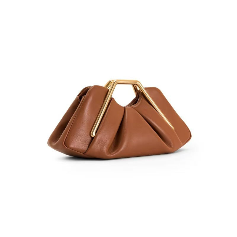Luxury Soft Brown Cloud Bag for Women Leather Hobos Retro Cloud Crossbody Bag Ph