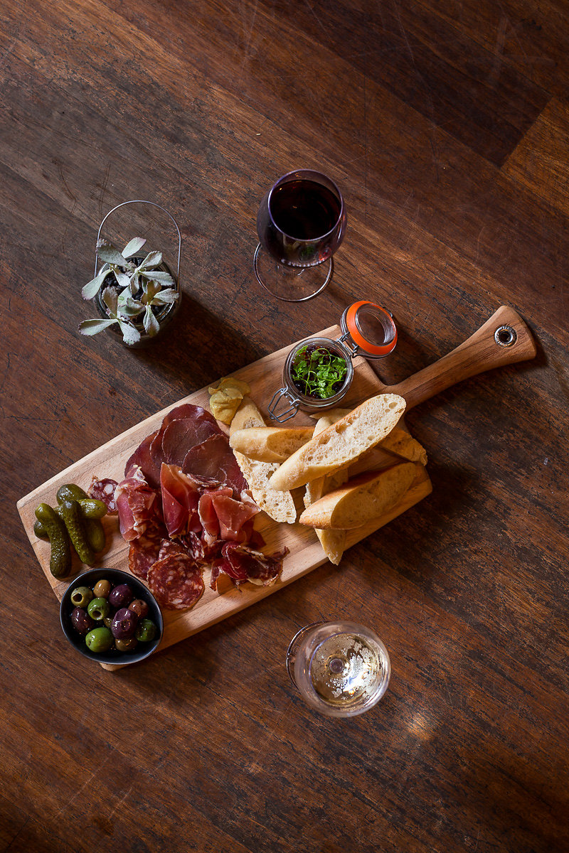 Charcuterie board at The George