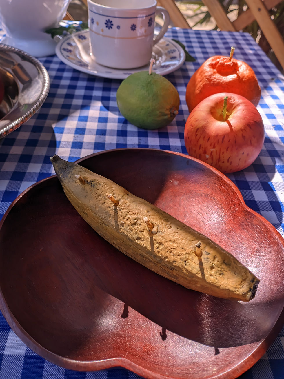 Miniatura: Vela aromática decorativa – Banana