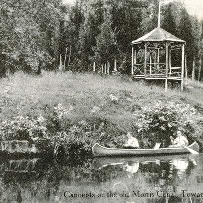Canoeist on the Morris Canal - Montville