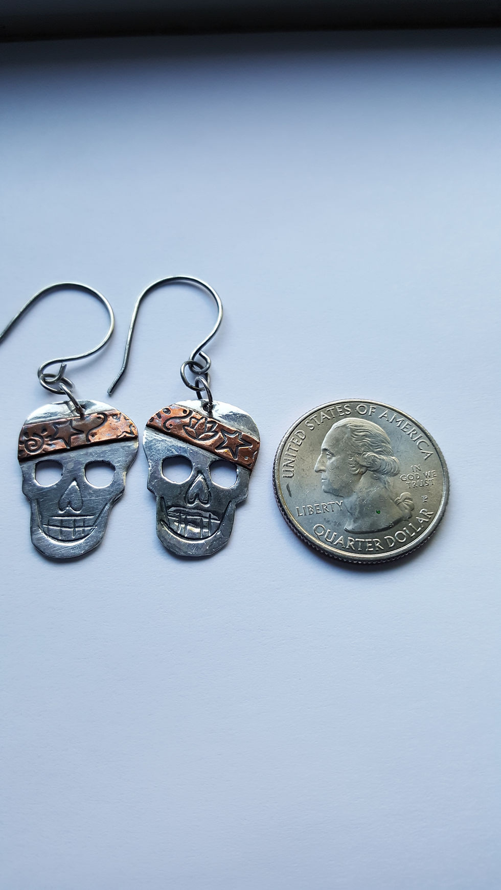 Thumbnail: Sugar Skulls of Sterling Silver and Copper