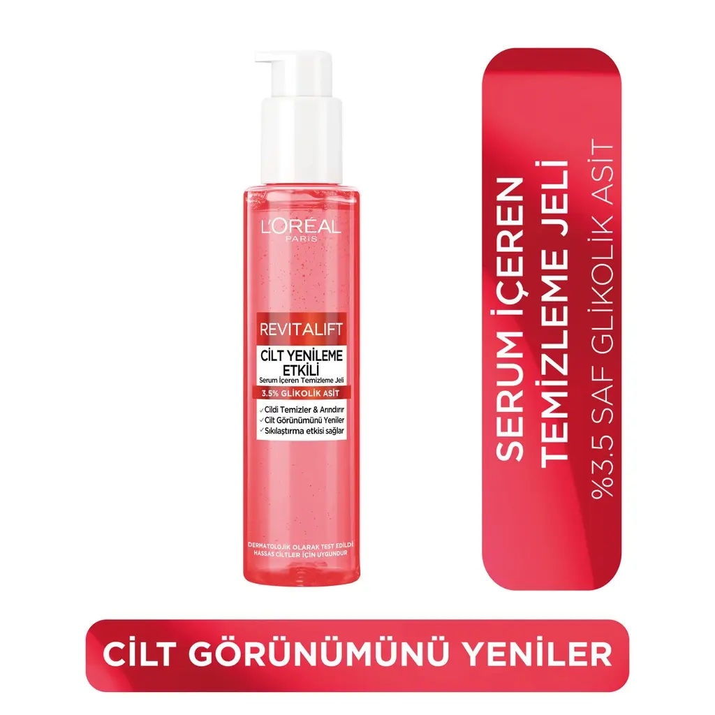 Loreal Paris Revitalift Cilt Yenileme Etkili Temizleme Jeli 150 ml (Glikolik Asi