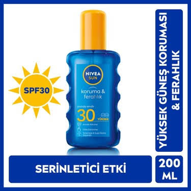 Nivea Sun Koruma & Ferahlık Güneş Spreyi 30GKF 200 ml