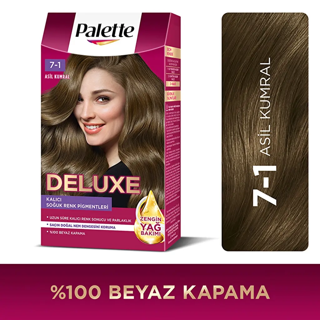 Palette Deluxe Saç Boyası 7-1 Asil Kumral
