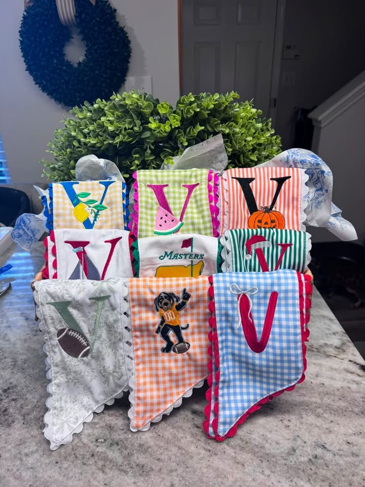 Monogram Letter Bunting Flag