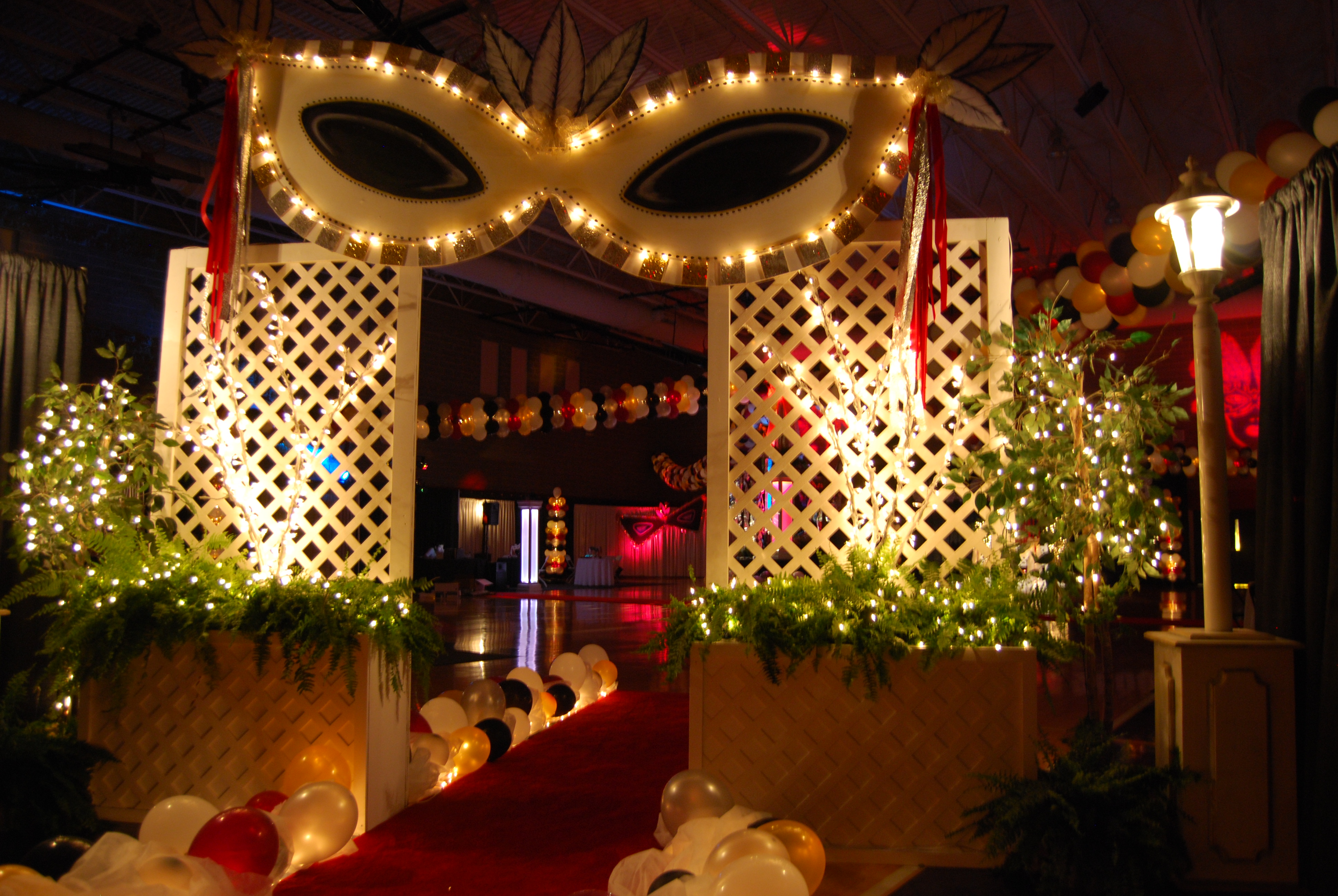 Masquerade Themed Event Decor