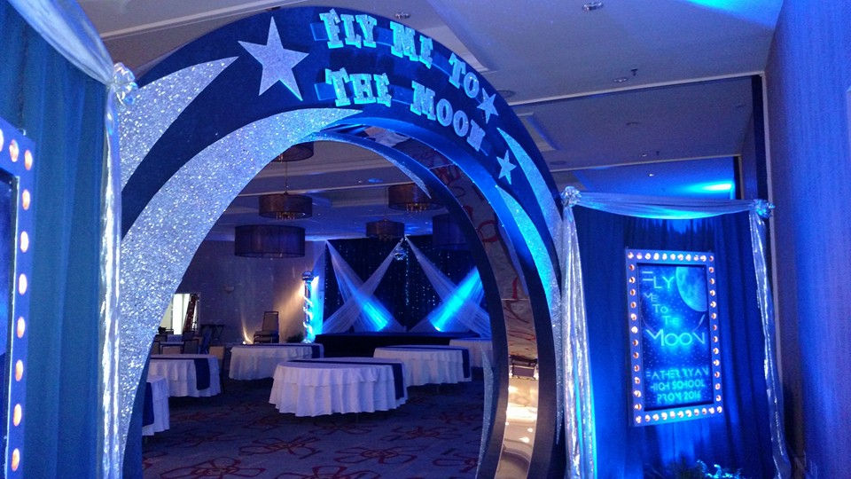 Moon Themed Event Entrance Decor 