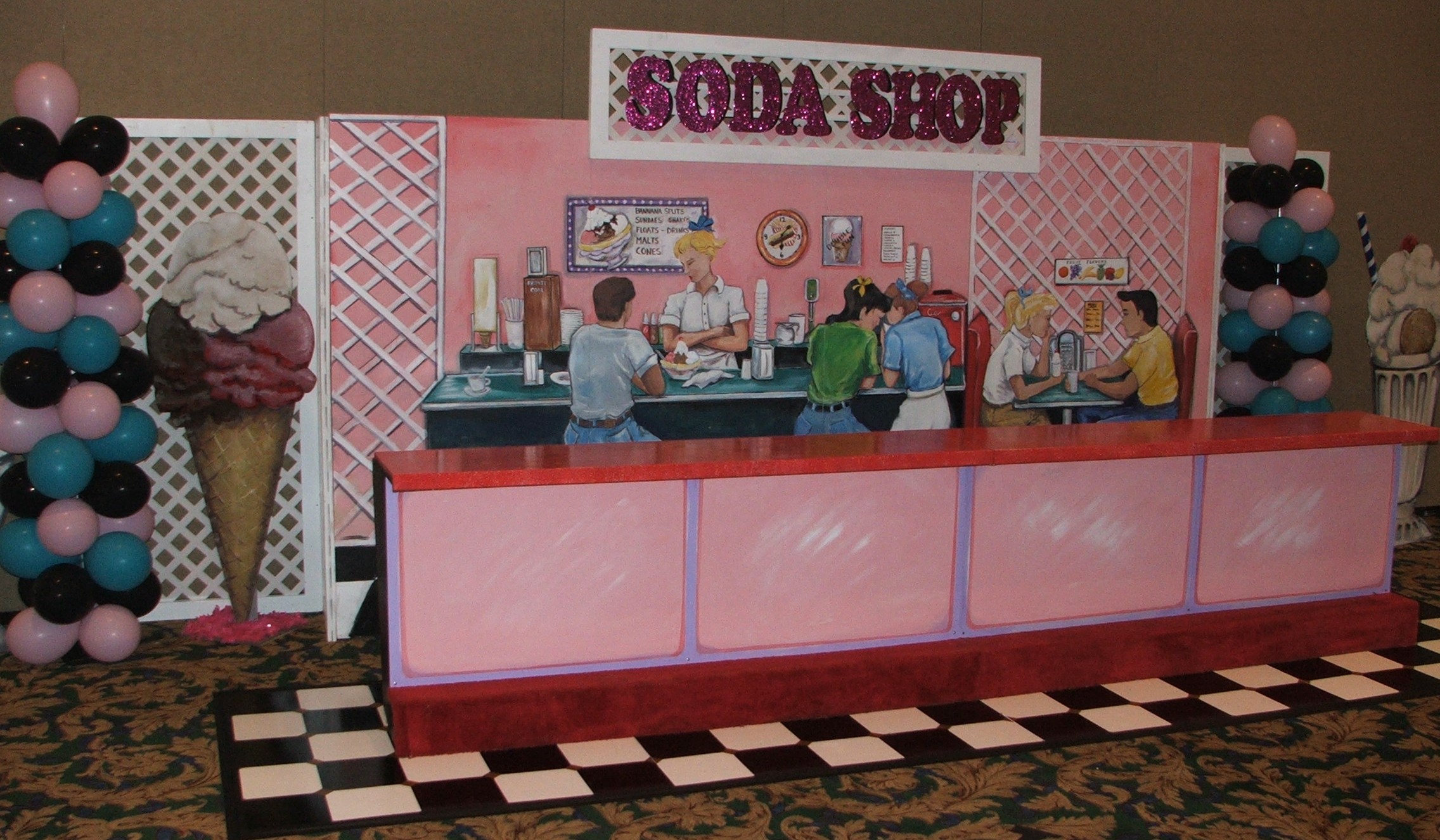 50's Theme Event Decor