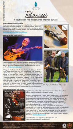 FIBONACCI GUITARS SEPTEMBER 2024 NEWSLETTER
