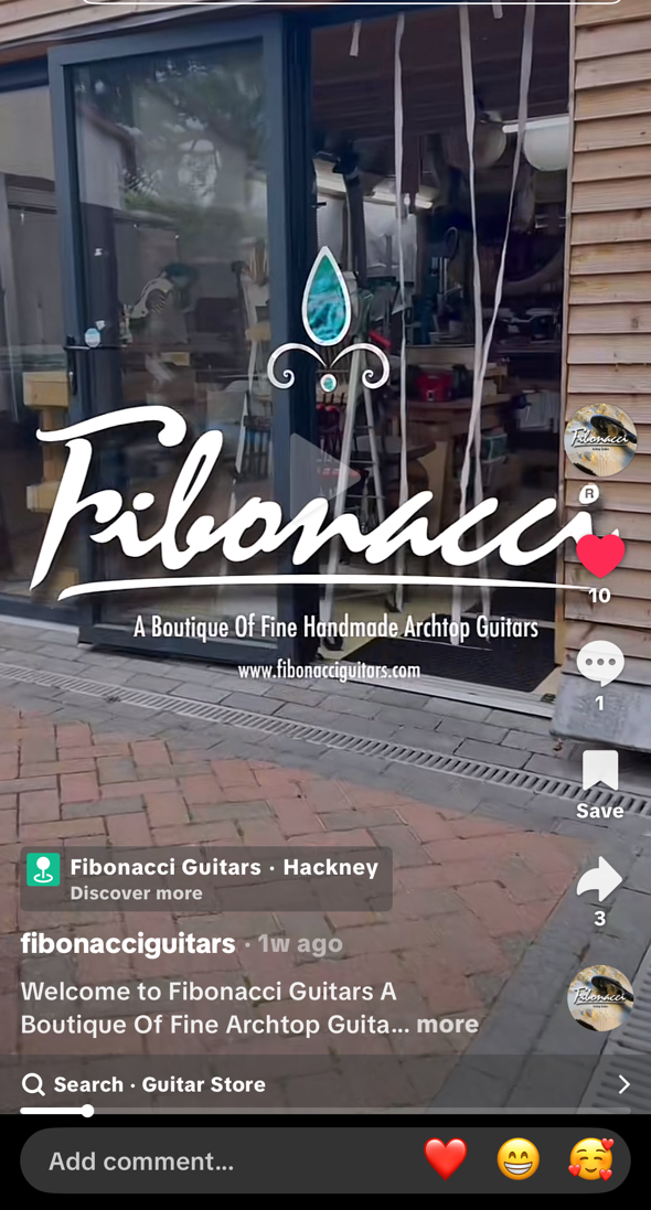 FIBONACCI GUITARS NOW ON TIKTOK